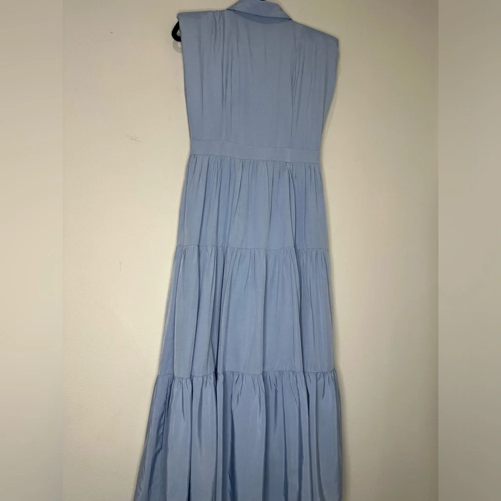 Endless Rose Light Blue Ruffled Blouse - Picture 5 of 14